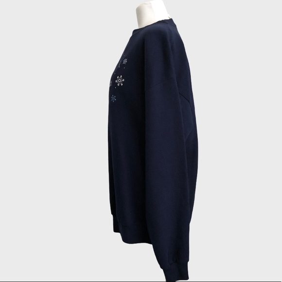 Vintage 90s Willow Bay Let It Snow Holiday Sweatshirt  L - Picture 4 of 8